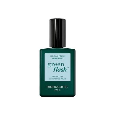 Manucurist, Green Flash Nail Polish, lakier do paznokci, Light Blue, 15 ml