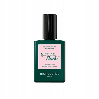 Manucurist, Green Flash Nail Polish, lakier do paznokci, Milky Pink, 15 ml