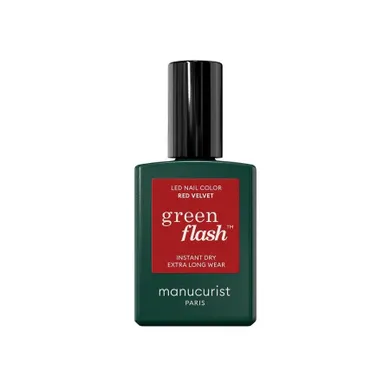 Manucurist, Green Flash Nail Polish, lakier do paznokci, Red Velvet, 15 ml