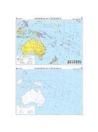 Mapa - Australia i Oceania. Polityczna