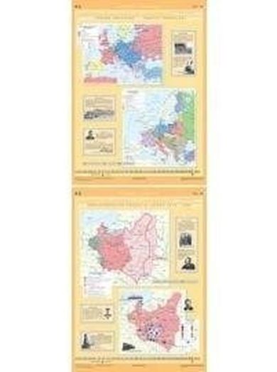 Mapa - Historia. I Wojna Światowa. Traktat wersalski