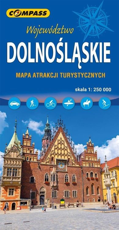 Mapa atrakcji turystycznych. Województwo dolnośląskie