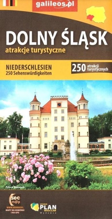 Mapa. Dolny Śląsk 250 atrakcji turystycznych