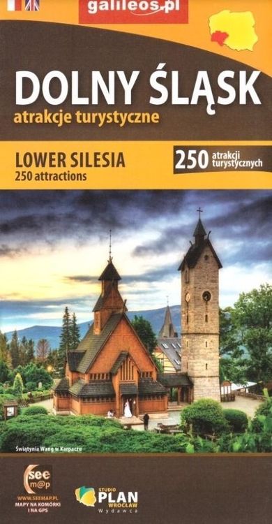 Mapa. Dolny Śląsk 250 atrakcji turystycznych