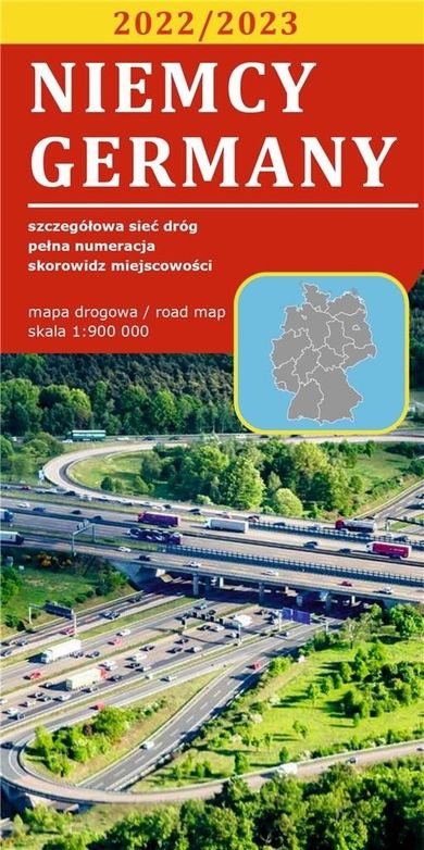 Mapa drogowa. Niemcy 1:900 000