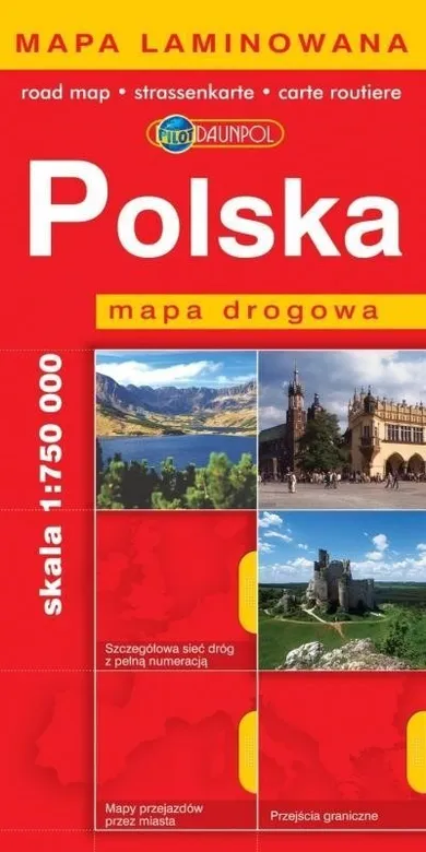 Mapa Drogowa. Polska laminat