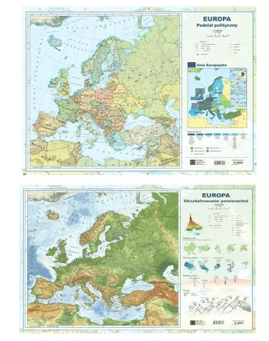 Mapa Europy. Podział polityczny