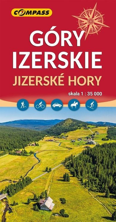 Mapa. Góry Izerskie