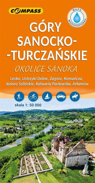 Mapa. Góry Sanocko-Turczańskie 1:50 000