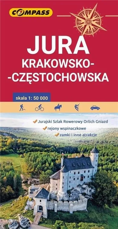 Mapa. Jura Krakowsko-Częstochowska 1:50 000