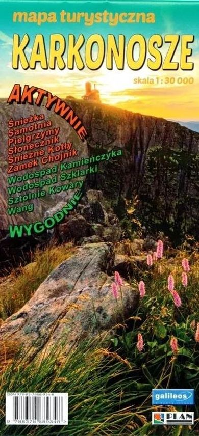 Mapa. Karkonosze dla aktywnych 1:30 000