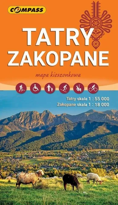 Mapa kieszonkowa. Tatry, Zakopane