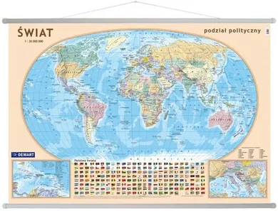 Mapa polityczna świata, ścienna