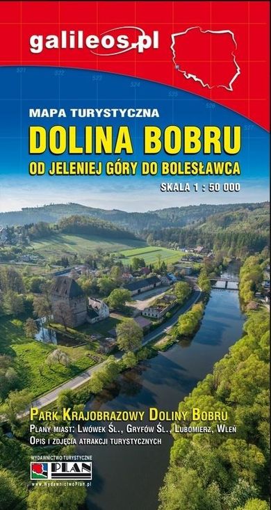 Mapa turystyczna - Dolina Bobru 1:50 000