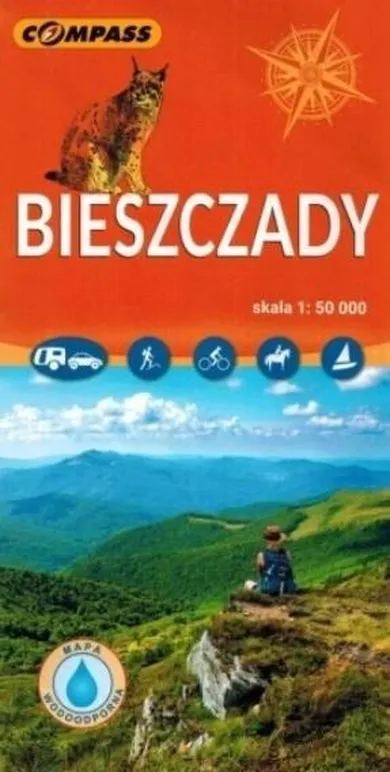 Mapa turystyczna. Bieszczady 1:50 000