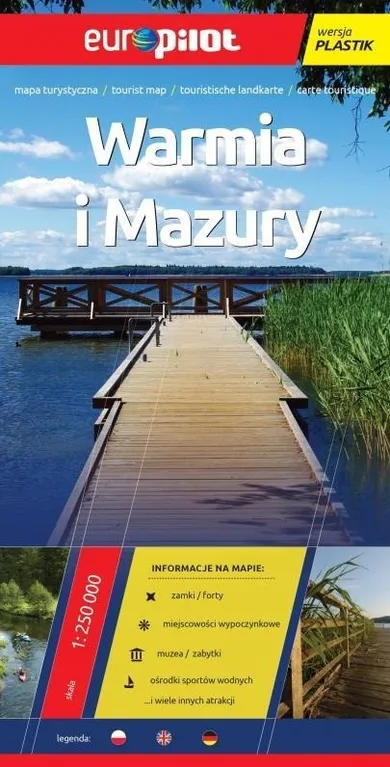 Mapa turystyczna EuroPilot. Warmia i Mazury