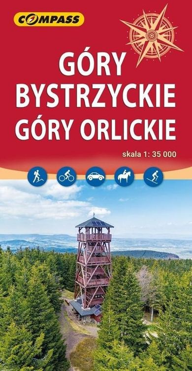 Mapa turystyczna. Góry Bystrzyckie, Góry Orlickie