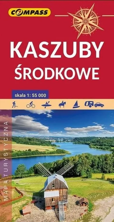 Mapa turystyczna. Kaszuby środkowe 1:55000