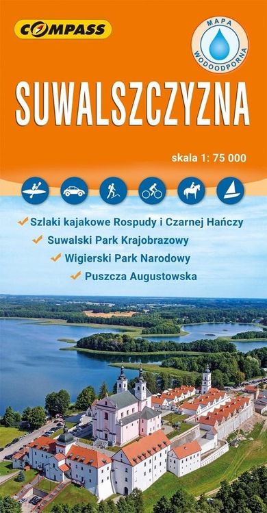 Mapa turystyczna laminowana. Suwlaszczyzna