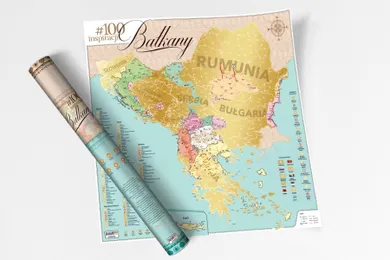 Mapa zdrapka. #100 inspiracji. Bałkany