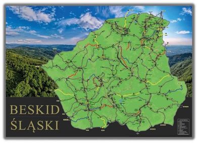 Mapa zdrapka. Beskid Śląski