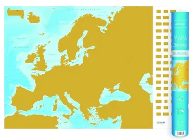 Mapa zdrapka. Europa 1:9 000 000