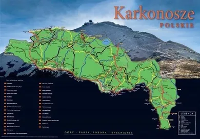 Mapa Zdrapka. Karkonosze polskie