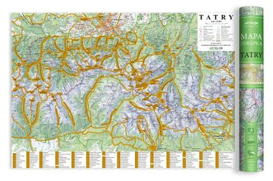 Mapa zdrapka. Tatry 1:50 000