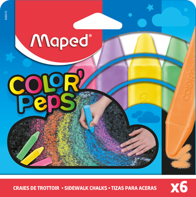 Maped, Colorpeps, kreda chodnikowa, 6 kolorów