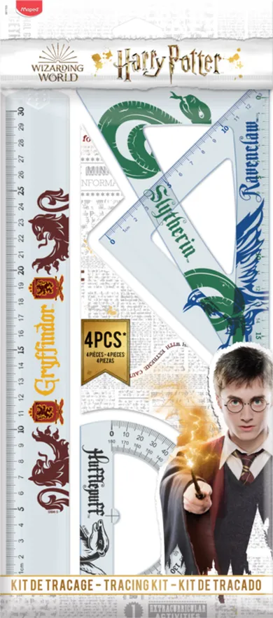 Maped, Harry Potter, zestaw geometryczny, 4 elementy