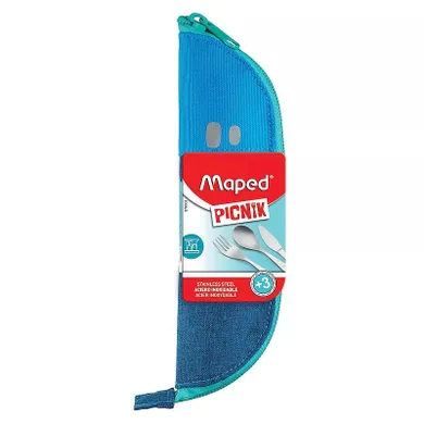 Maped, Picnik Concept Kids, sztućce, niebieskie etui