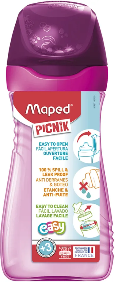 Maped Picnik, Origins, bidon, butelka, różowa, 430 ml