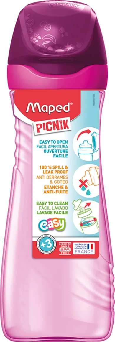 Maped Picnik, Origins, bidon, butelka, różowa, 580 ml