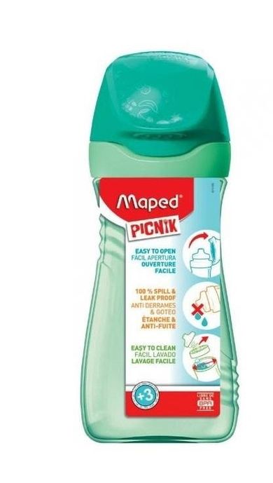 Maped Picnik Borraccia Origins Da 750 Ml In Plastica Senza BPA, Manico Compatto, Lavabile In Lavastoviglie, Blu