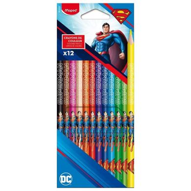 Maped, Superman, kredki ołówkowe, 12 kolorów