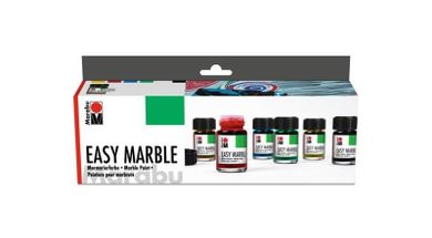 Marabu, Easy Marble, farby do marmurkowania, 15 ml, 6 kolorów