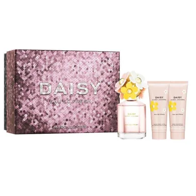 Marc Jacobs, Daisy Eau So Fresh, zestaw, woda toaletowa, spray, 75 ml + balsam do ciała, 75 ml + żel pod prysznic, 75 ml