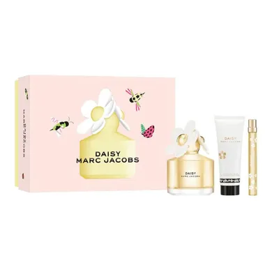 Marc Jacobs, Daisy, zestaw: woda toaletowa, spray, 100 ml + balsam do ciała, 75 ml + miniatura wody toaletowej, 10 ml