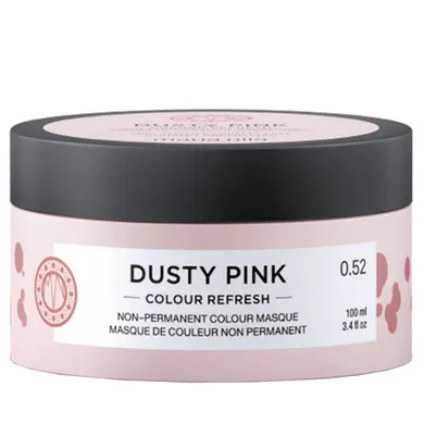 Maria Nila, Colour Refresh, maska koloryzująca do włosów, nr 0.52, Dusty Pink, 100 ml