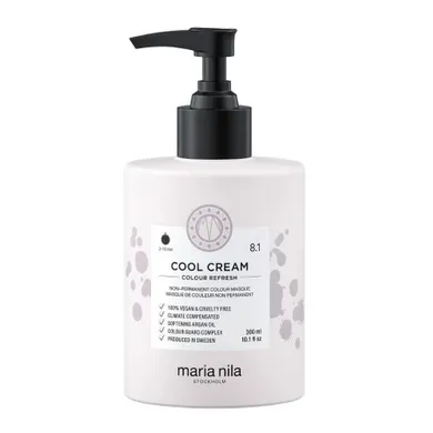 Maria Nila, Colour Refresh, maska koloryzująca do włosów, nr 8.1, Cool Cream, 300 ml