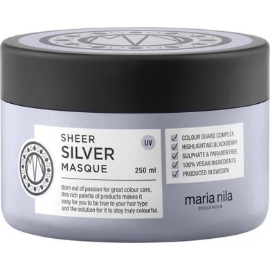 Maria Nila, Sheer Silver Masque, maska do włosów blond i rozjaśnianych, 250 ml