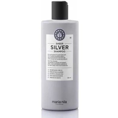 Maria Nila, Sheer Silver Shampoo, szampon do włosów blond i rozjaśnianych, 350 ml