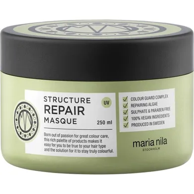 Maria Nila, Structure Repair Masque, maska do włosów suchych i zniszczonych, 250 ml