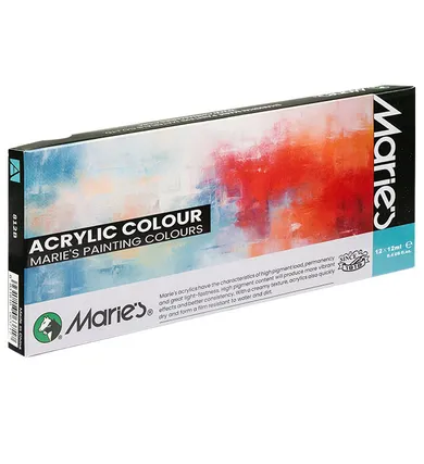 Maries, farby akrylowe, 12-12 ml