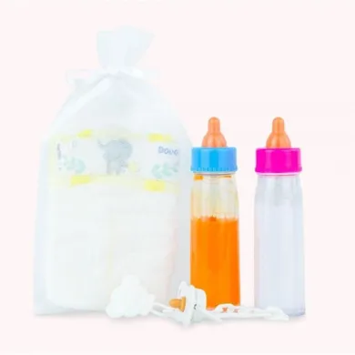 Marina&Pau, butelki i pieluszka dla lalki bobas