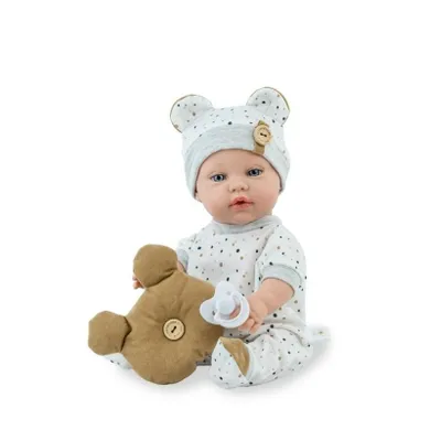 Marina&Pau, lalka hiszpańska, Tito z poduszką misiem, 38 cm