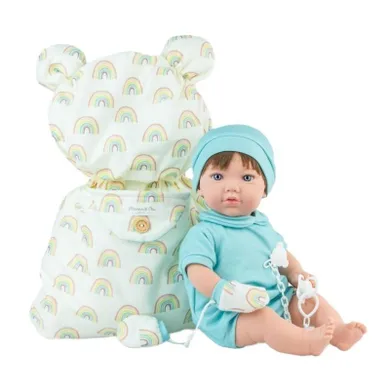 Marina&pau, lalka hiszpańska ze śpiworkiem, Teo Nana, 45 cm