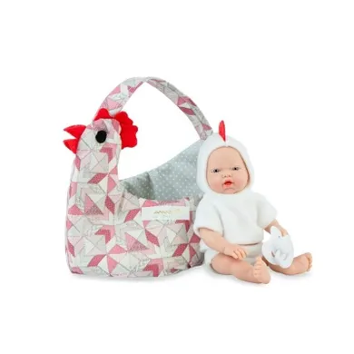 Marina&Pau, Mini Golosinas, lalka hiszpańska, Kogucik z nosidełkiem, 21 cm