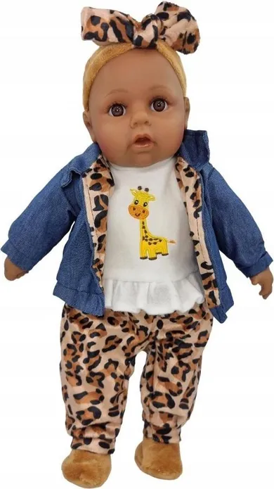 Mario, interaktywna lalka bobas, żyrafa, 45 cm