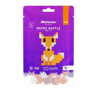 Marioinex, Micro Waffle, Lis, klocki konstrukcyjne, 150 elementów